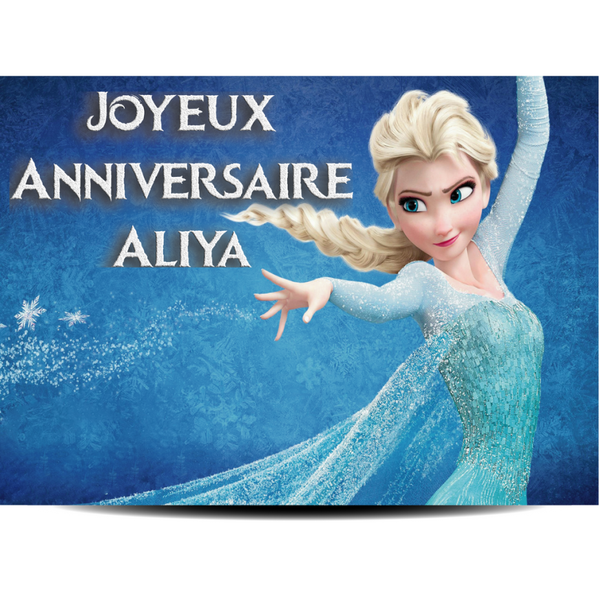 Affiche Pour Anniversaire Reine Des Neiges