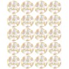 Lot de 20 autocollants nude fr
